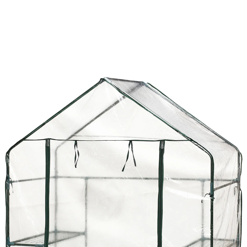 Portable Mini Walk-In Greenhouse with 3 Tier Shelves D91652
