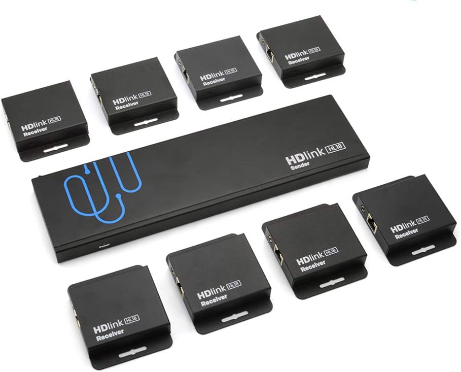 1x8 HDMI Splitter Over Cat5e/6, 160 ft D14594