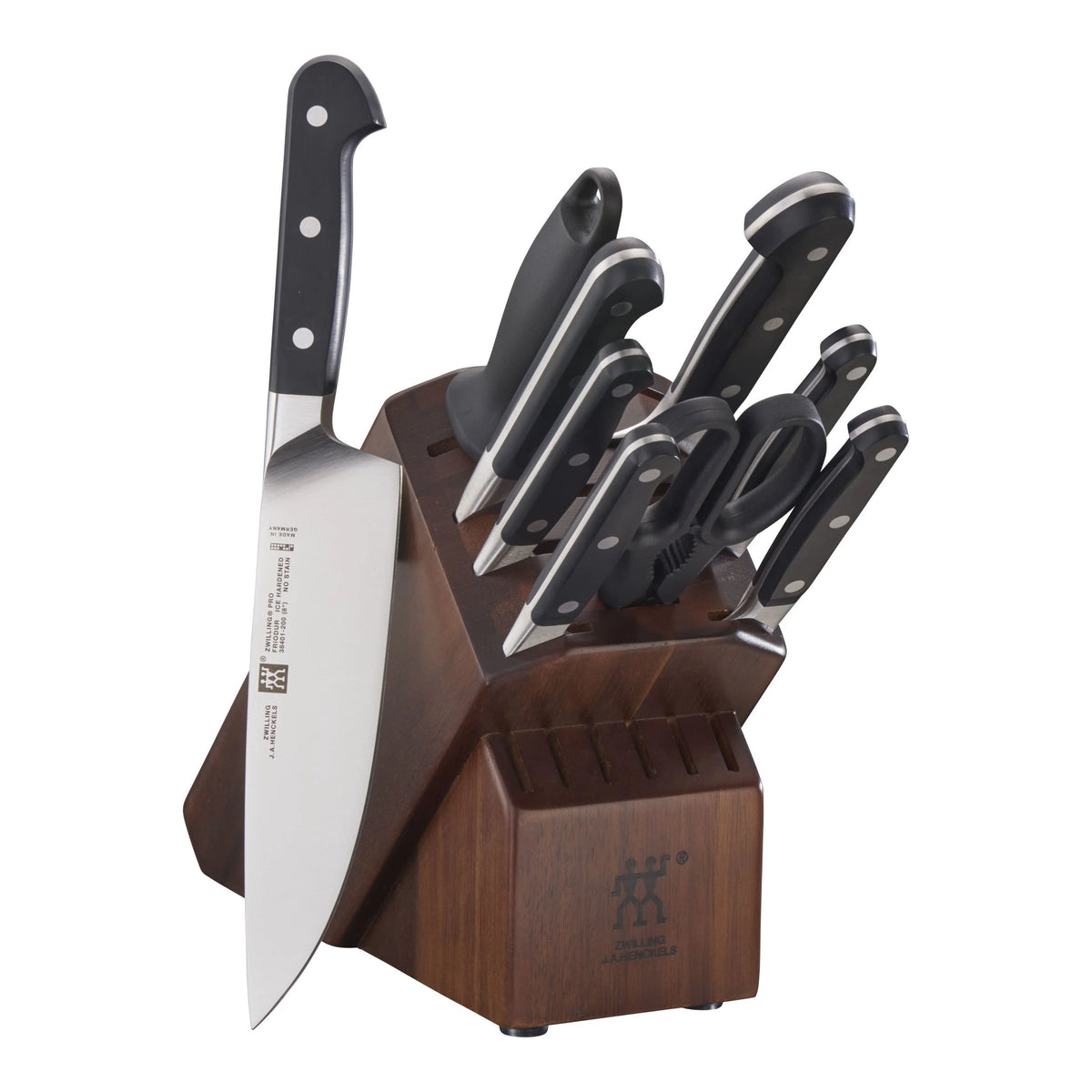 10pc Knife Set in Acacia Block R57123