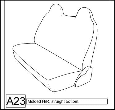 Silver Leatherette Front Bench Seat Covers for Truck Y64736