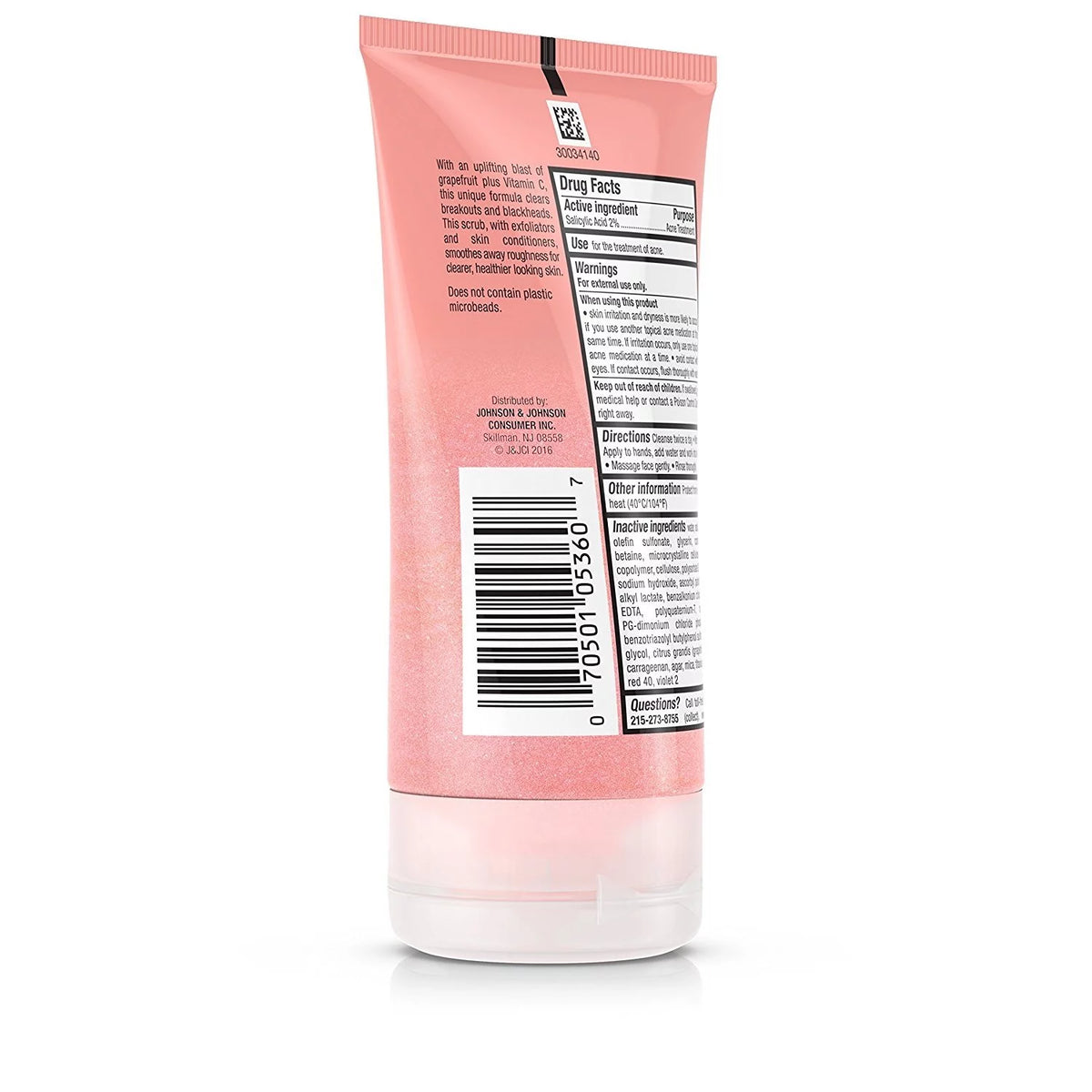 Oil-Free Acne Wash Foaming Scrub 2 oz 3 Pack T74683