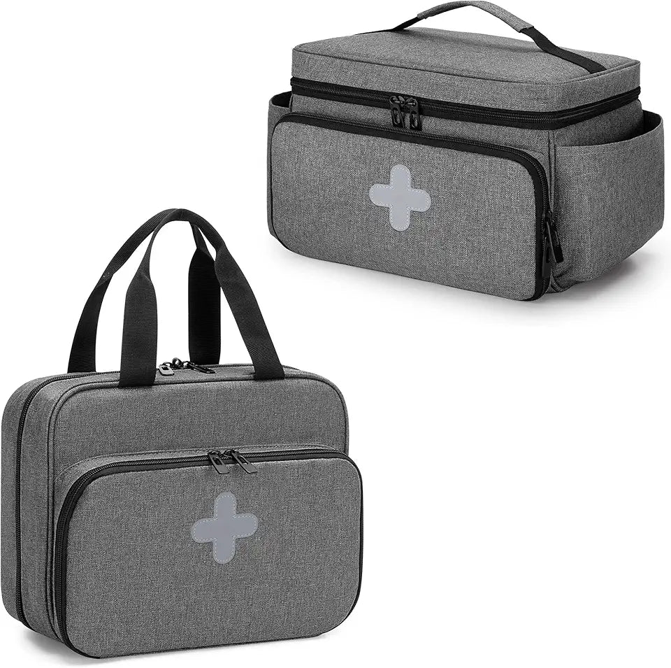 Empty Medicine Storage Bag with Lockable Zippers J4005