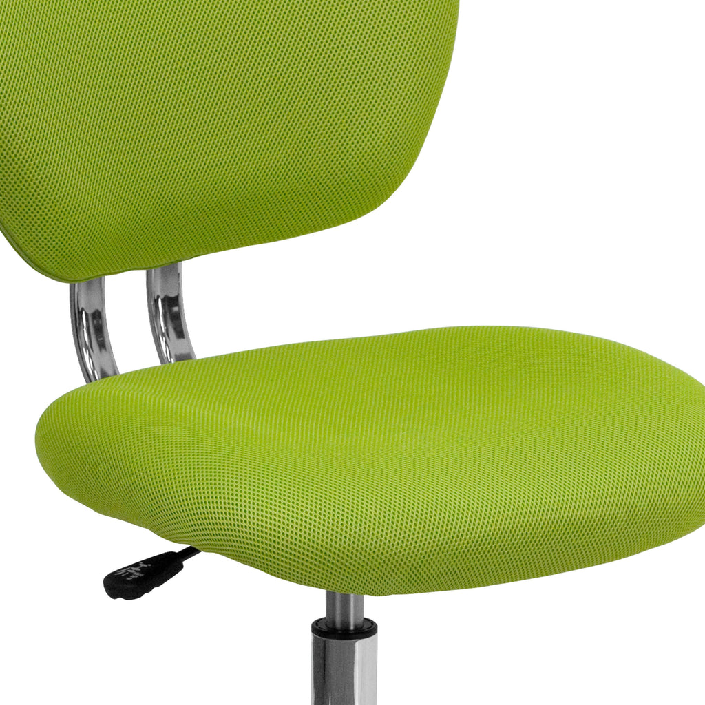 Yellow Mid-Back Mesh Padded Swivel Task Office Chair E491632